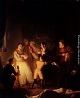 Petrus Van Schendel Canvas Paintings - The Accusation